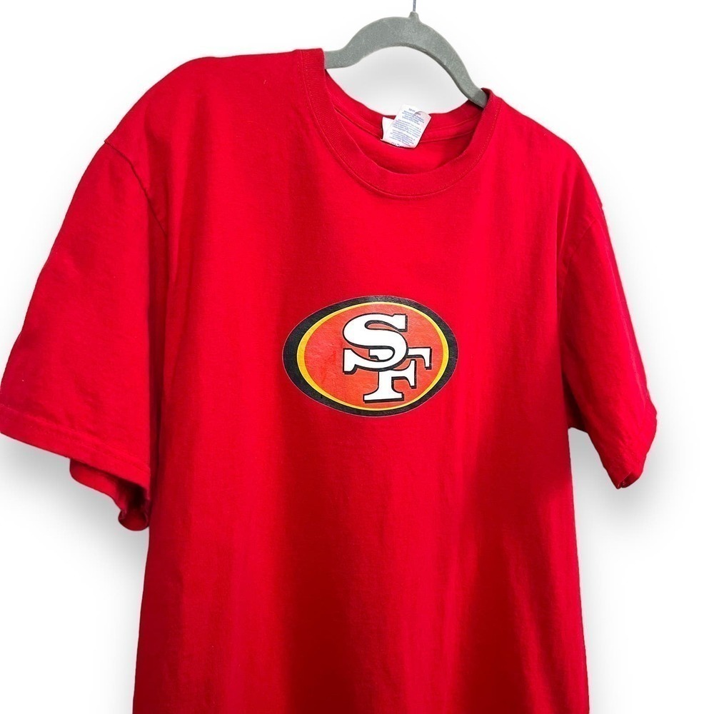 San Francisco 49ers 100% Cotton Port & Company Tee Shirt Size Large
